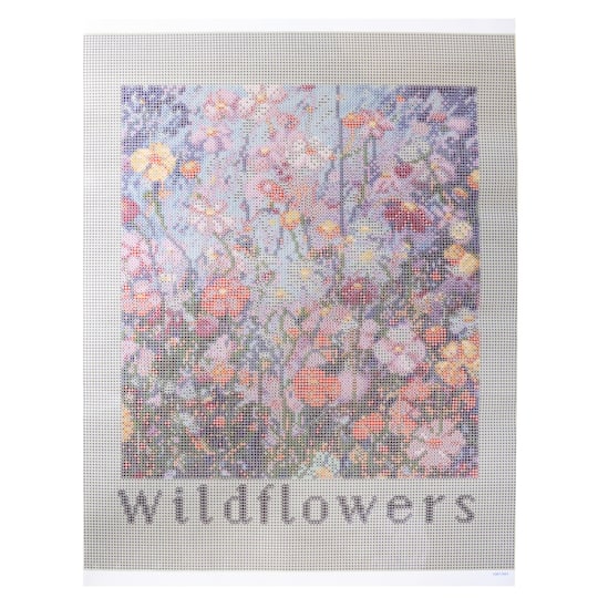 16" x 20" Wildflowers Diamond Art Kit with Wood Frame by Make Market®